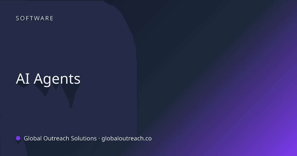 Blog article cover image: "AI Agents" in Software