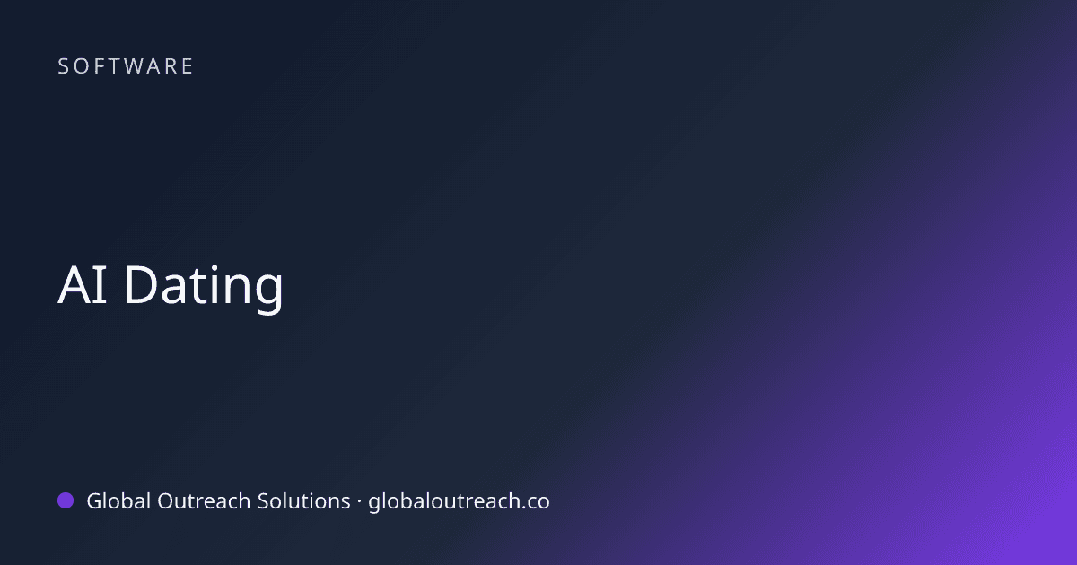 Blog article cover image: "AI Dating" in Software