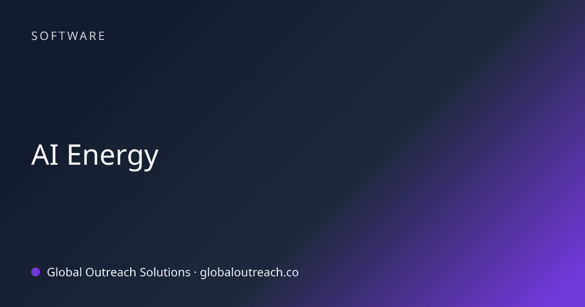 Related article cover image: "AI Energy" (Software)
