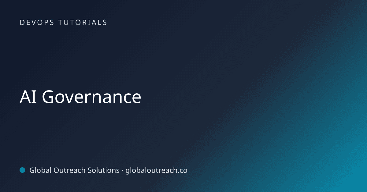 Related article cover image: "AI Governance" (DevOps Tutorials)