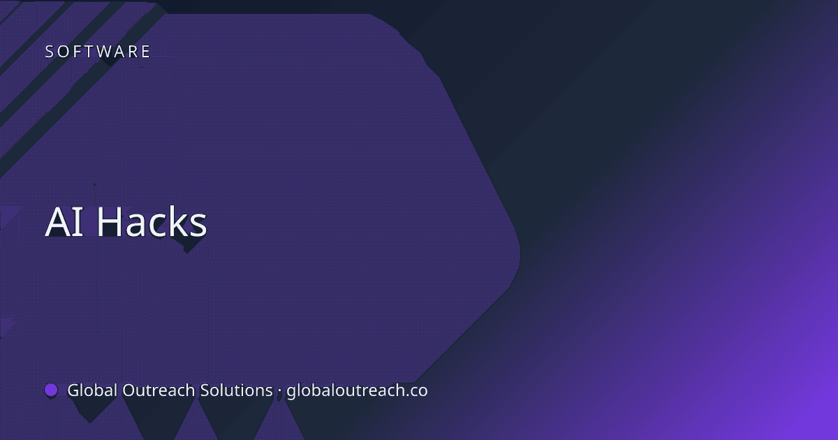 Related article cover image: "AI Hacks" (Software)
