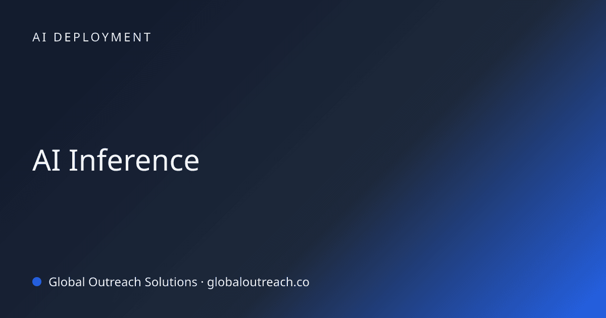 Blog article cover image: "AI Inference" in AI Deployment
