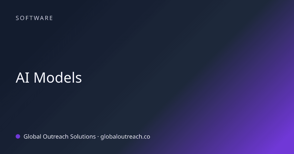 Related article cover image: "AI Models" (Software)