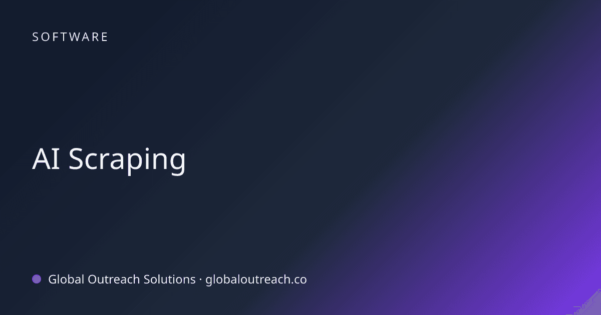Related article cover image: "AI Scraping" (Software)