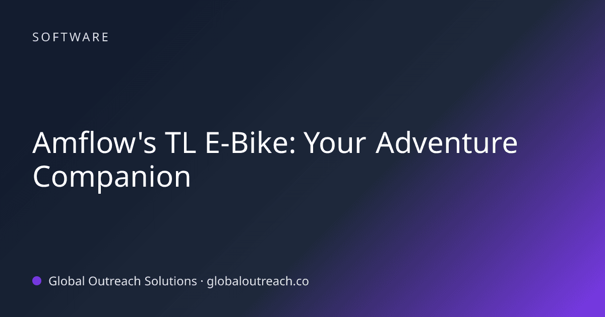 Amflow's TL E-Bike: Your Adventure Companion