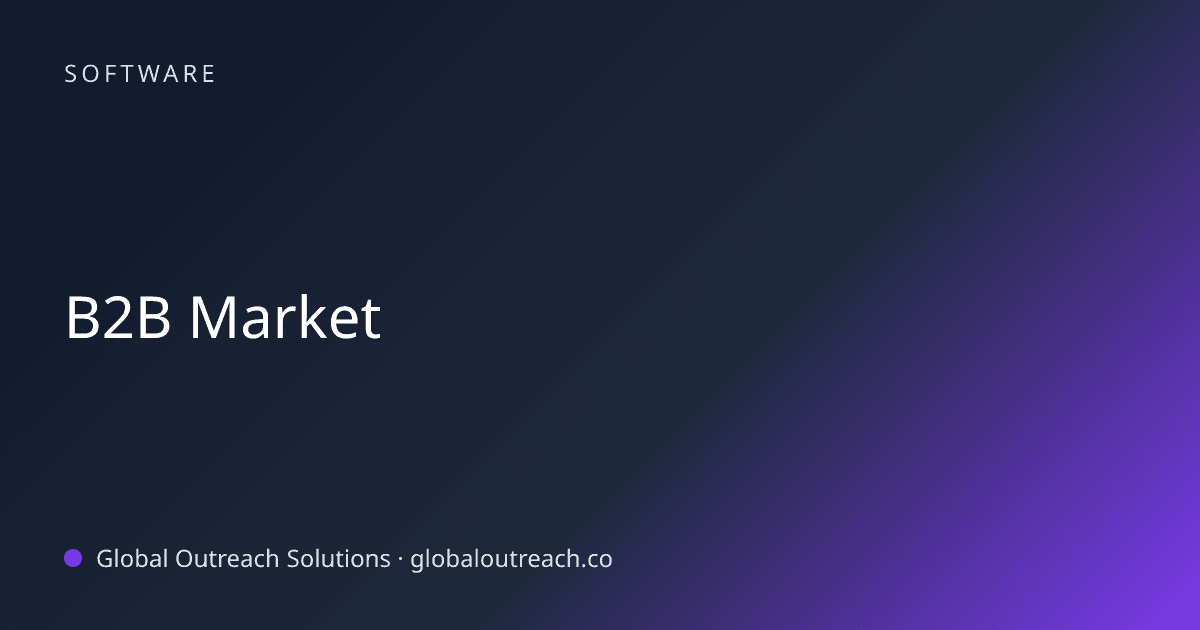Related article cover image: "B2B Market" (Software)