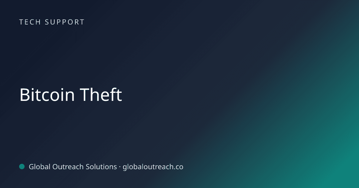 Related article cover image: "Bitcoin Theft" (Tech Support)