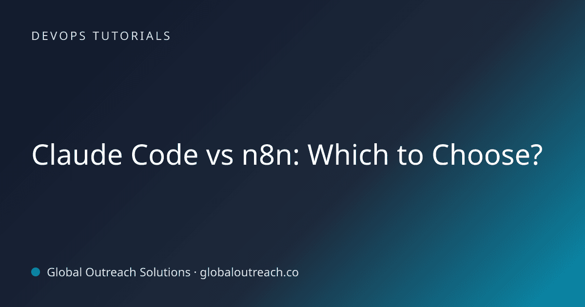 Related article cover image: "Claude Code vs n8n: Which to Choose?" (DevOps Tutorials)