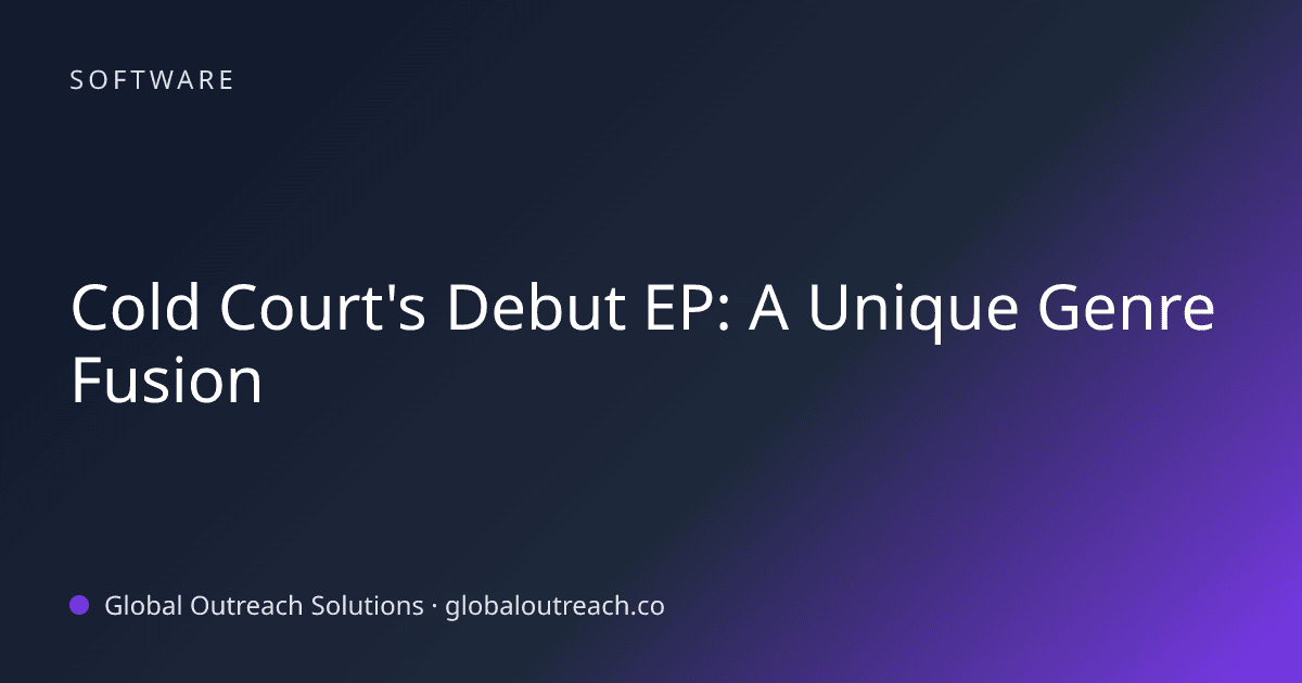 Cold Court's Debut EP: A Unique Genre Fusion