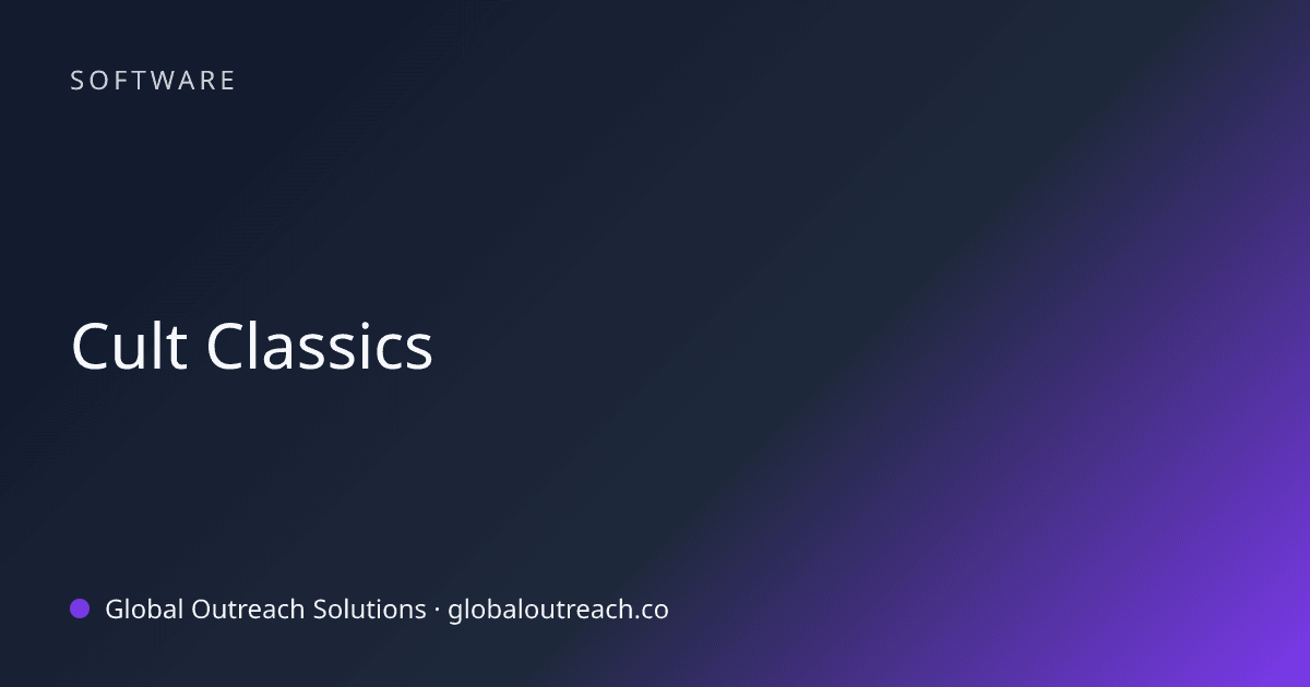 Related article cover image: "Cult Classics" (Software)