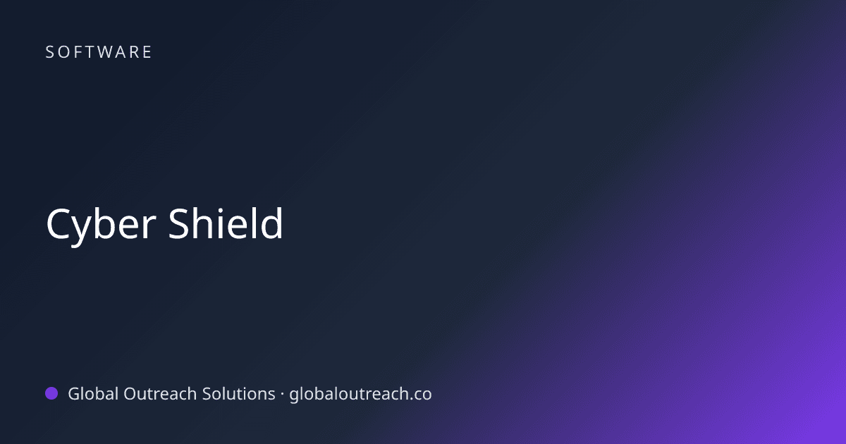 Related article cover image: "Cyber Shield" (Software)
