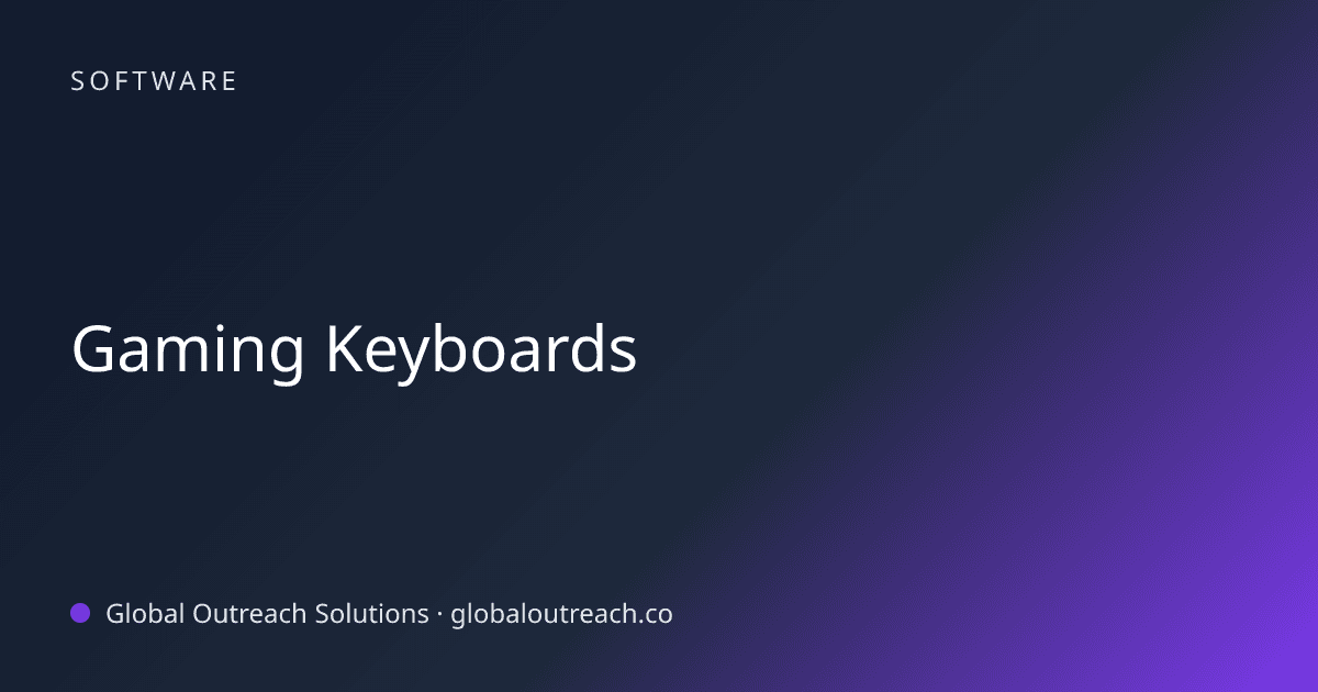 Related article cover image: "Gaming Keyboards" (Software)