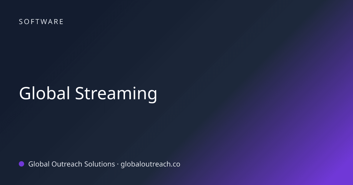 Related article cover image: "Global Streaming" (Software)