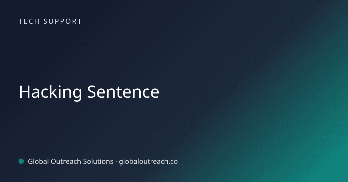 Related article cover image: "Hacking Sentence" (Tech Support)