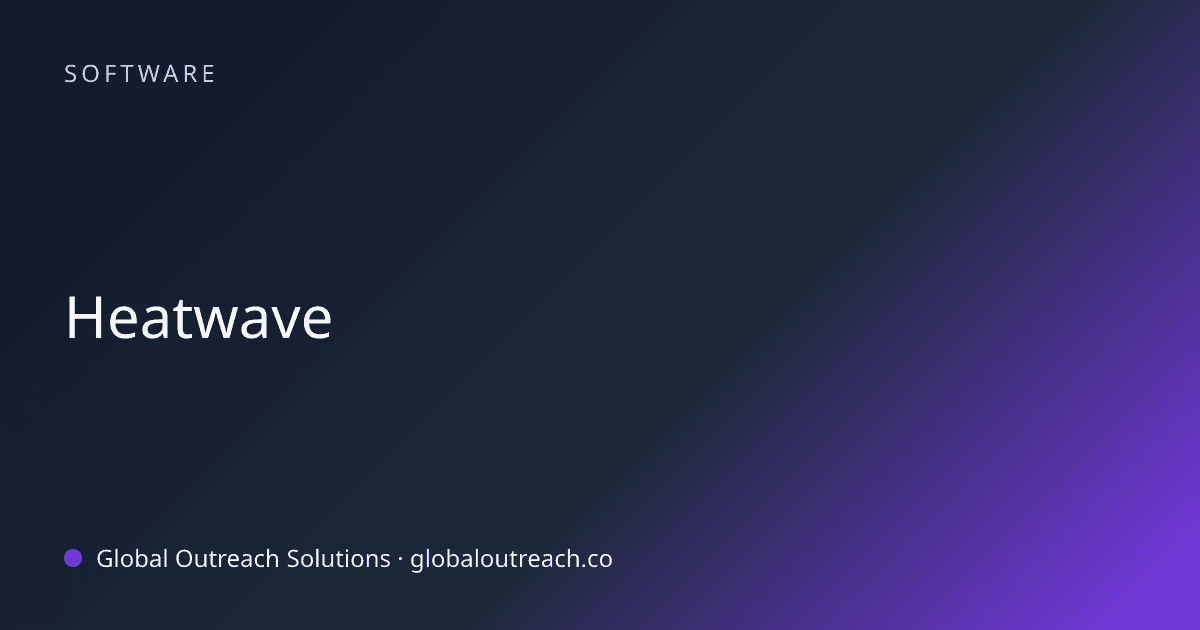 Blog article cover image: "Heatwave" in Software