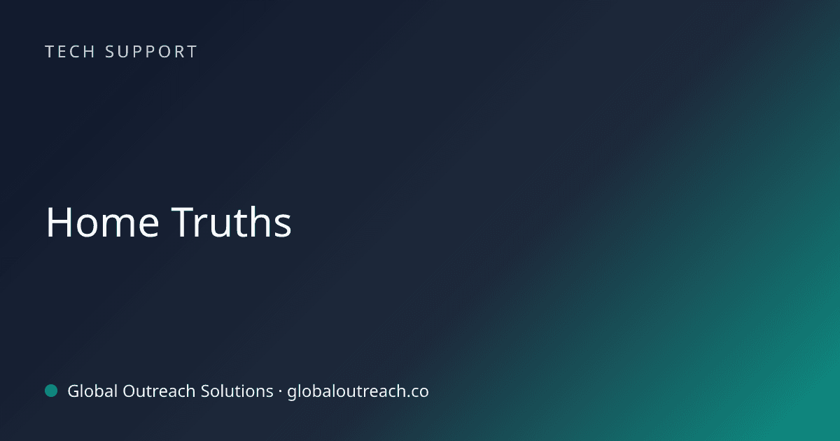 Related article cover image: "Home Truths" (Tech Support)