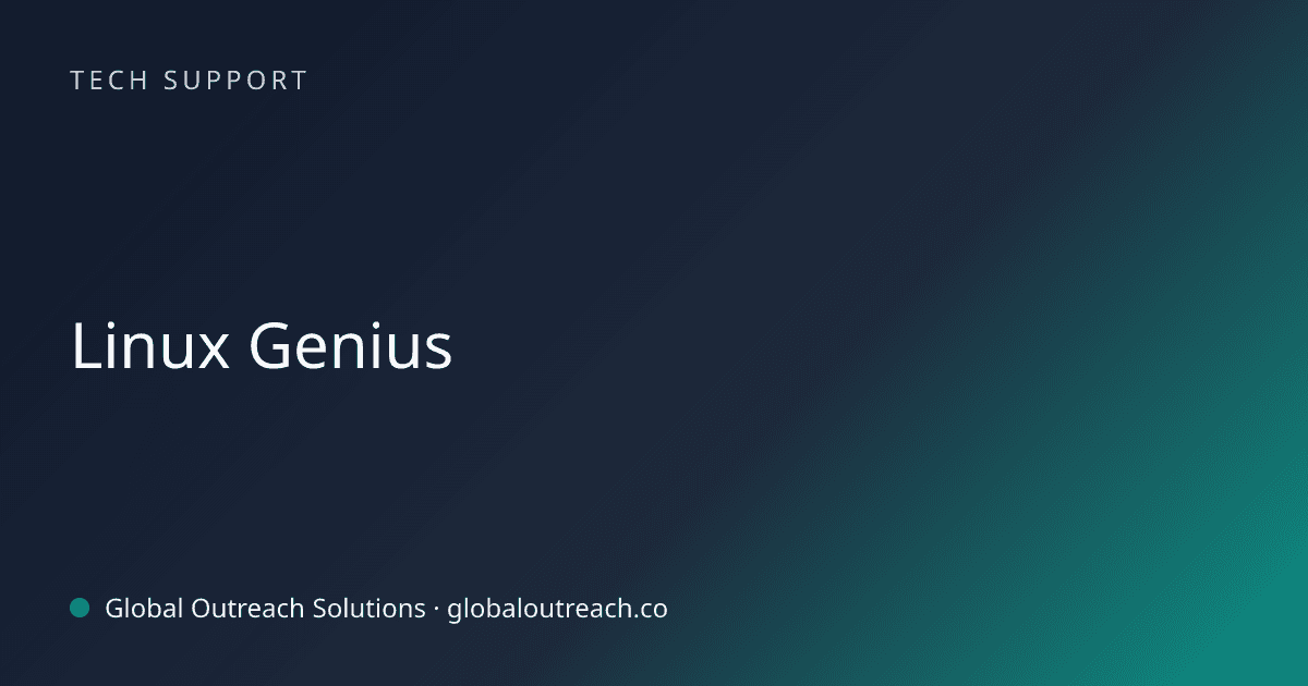 Related article cover image: "Linux Genius" (Tech Support)