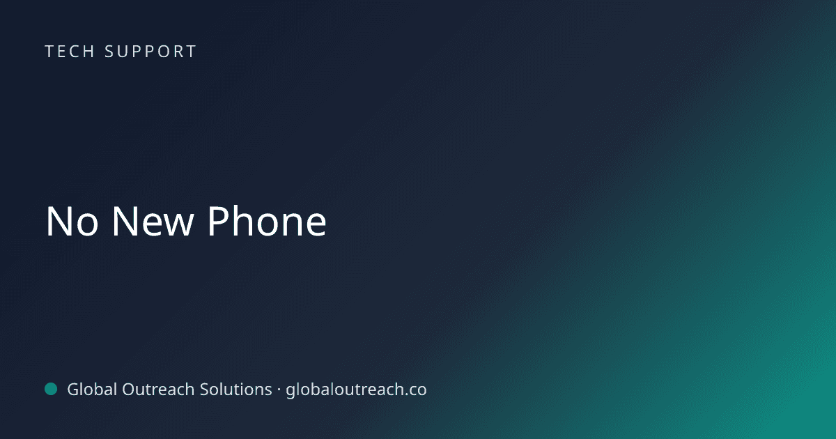 Related article cover image: "No New Phone" (Tech Support)