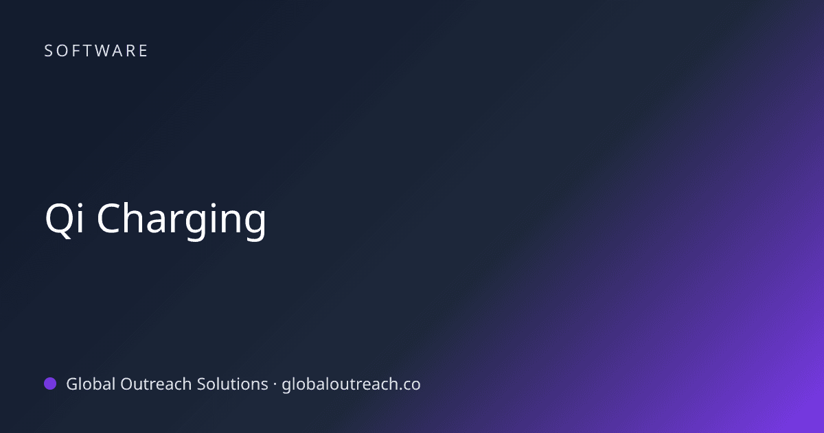 Blog article cover image: "Qi Charging" in Software