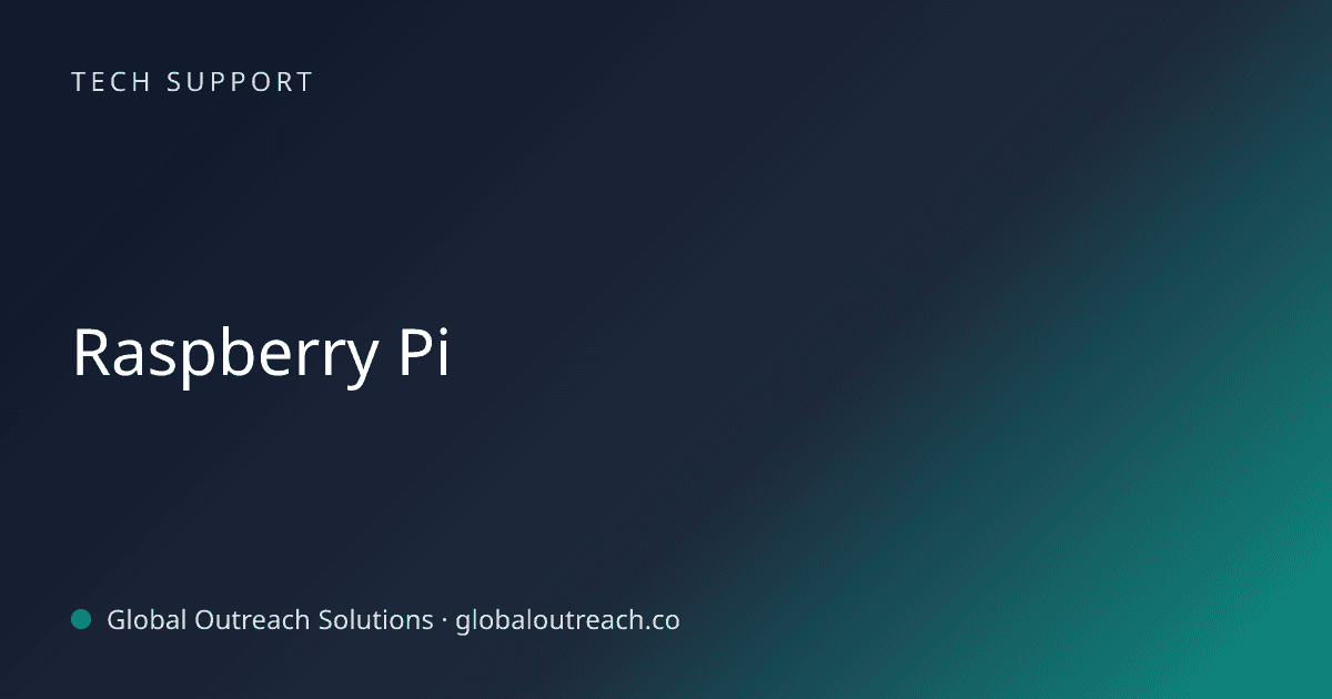 Related article cover image: "Raspberry Pi" (Tech Support)