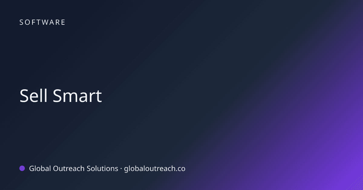 Blog article cover image: "Sell Smart" in Software