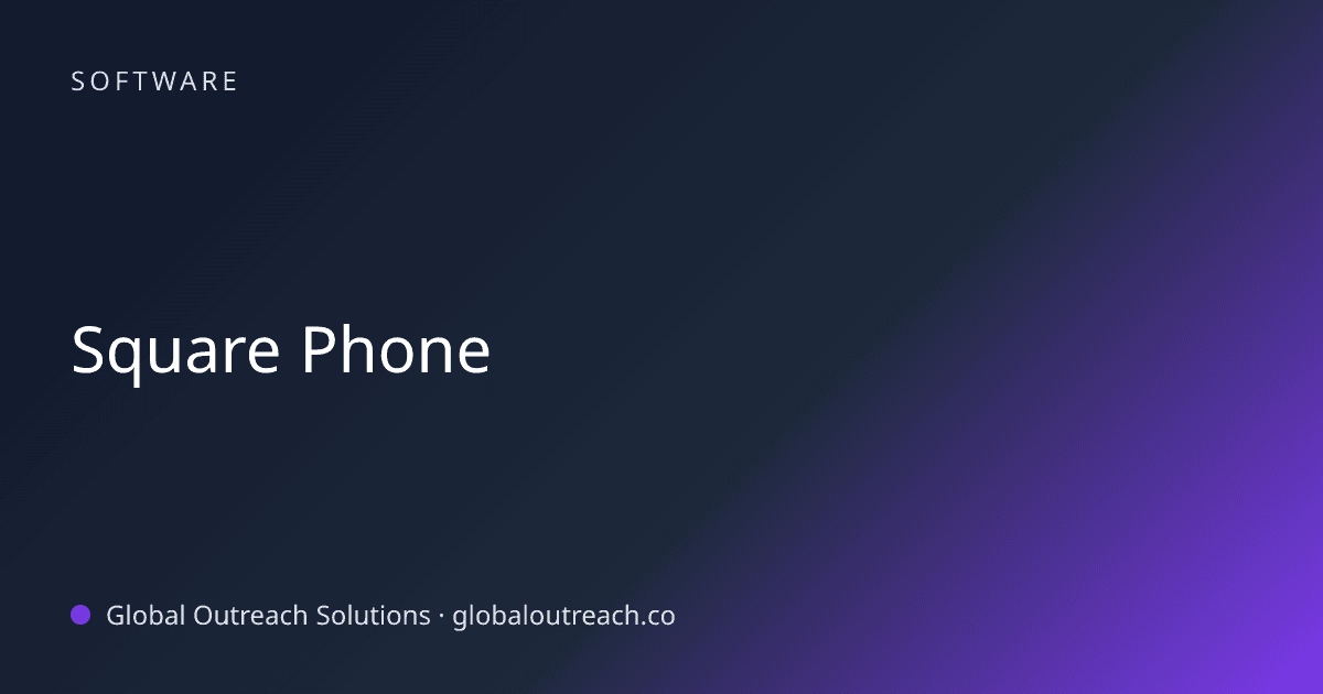 Blog article cover image: "Square Phone" in Software