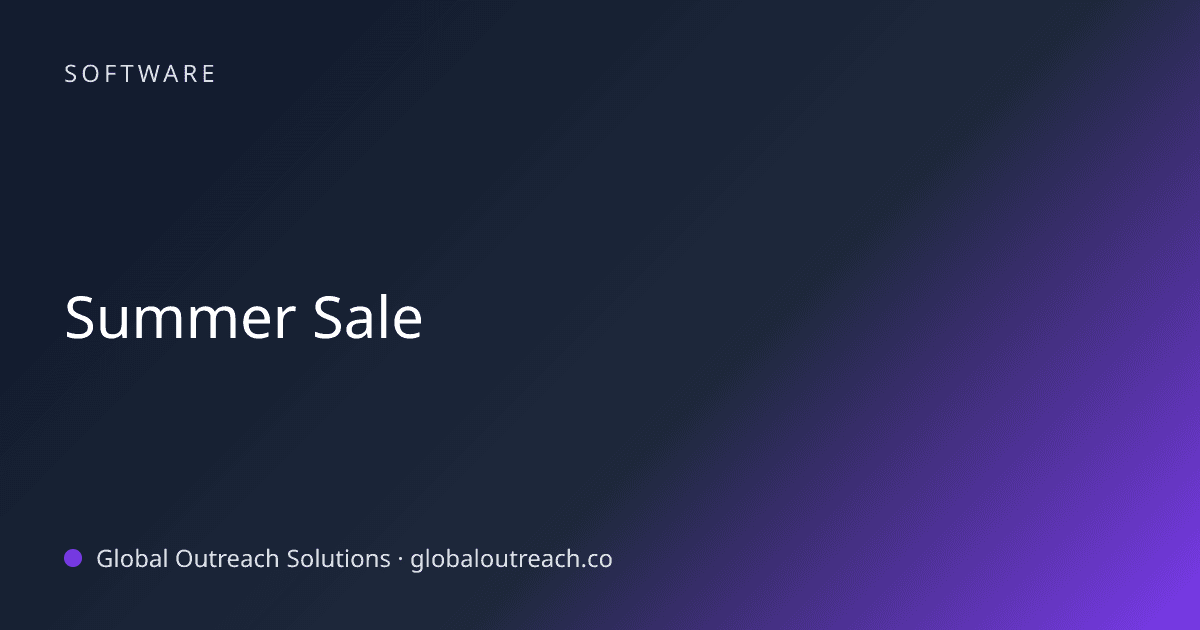 Blog article cover image: "Summer Sale" in Software