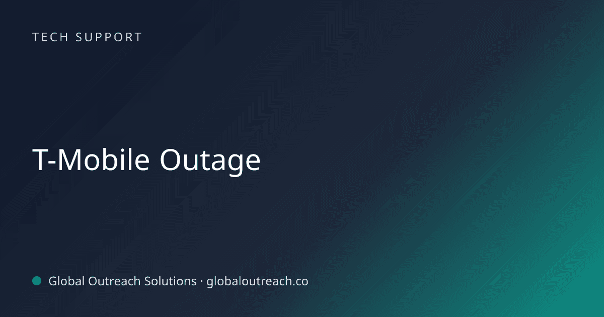 Related article cover image: "T-Mobile Outage" (Tech Support)