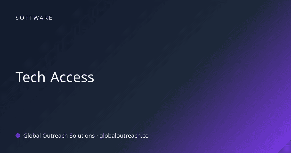 Related article cover image: "Tech Access" (Software)