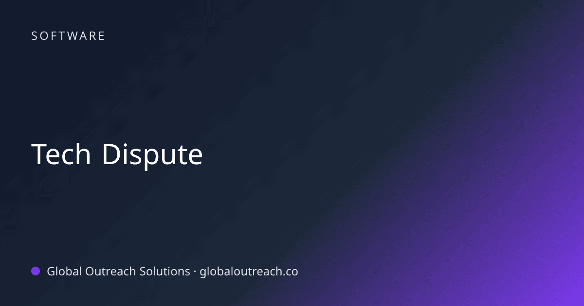 Related article cover image: "Tech Dispute" (Software)
