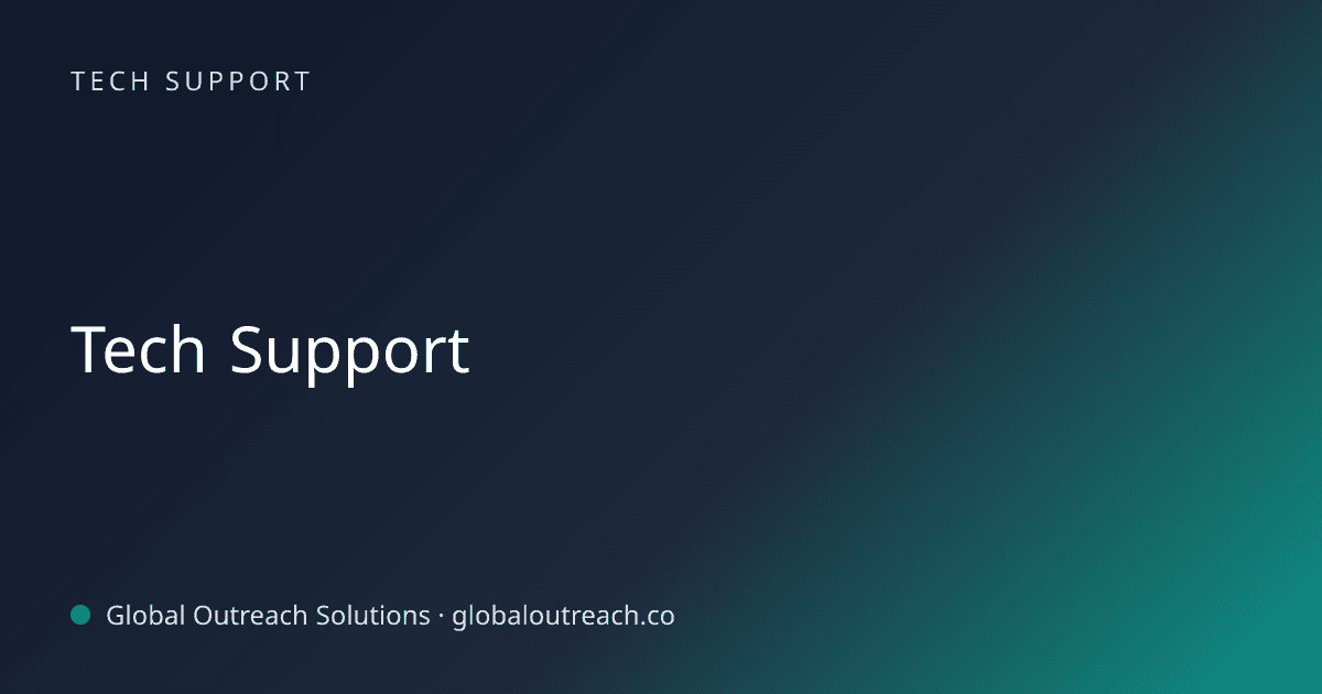 Blog article cover image: "Tech Support" in Tech Support