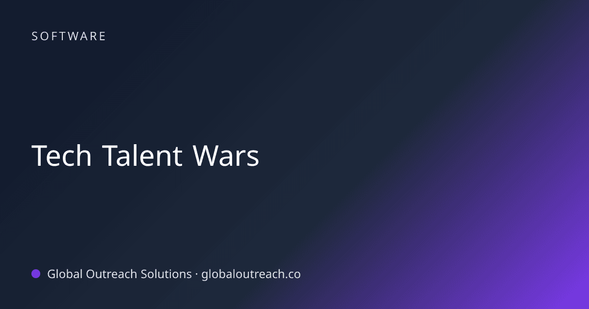 Related article cover image: "Tech Talent Wars" (Software)
