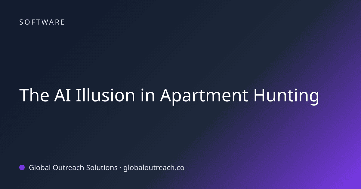 The AI Illusion in Apartment Hunting