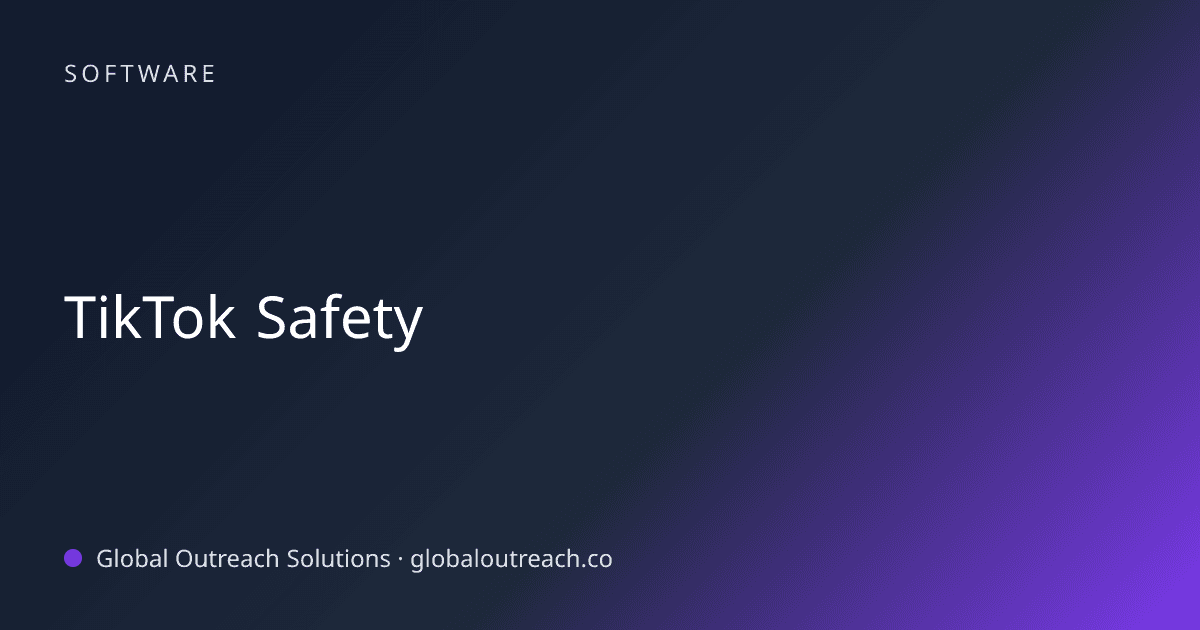 Related article cover image: "TikTok Safety" (Software)
