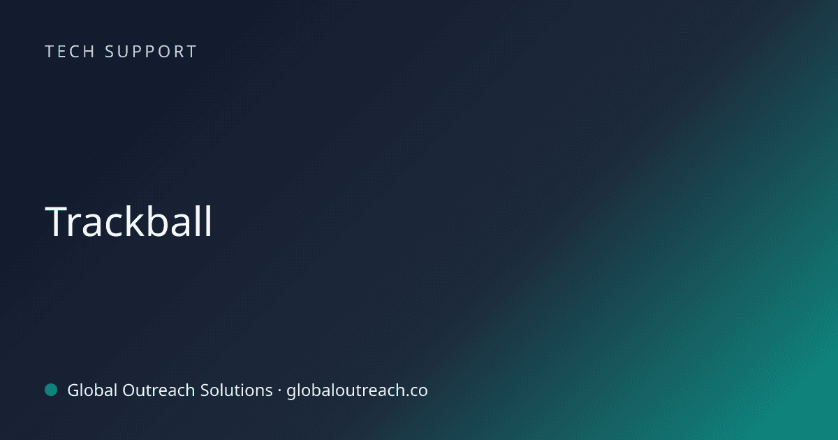 Related article cover image: "Trackball" (Tech Support)