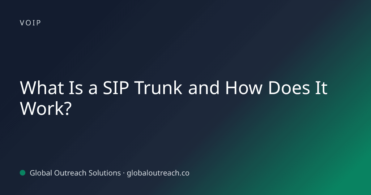 What Is a SIP Trunk and How Does It Work?