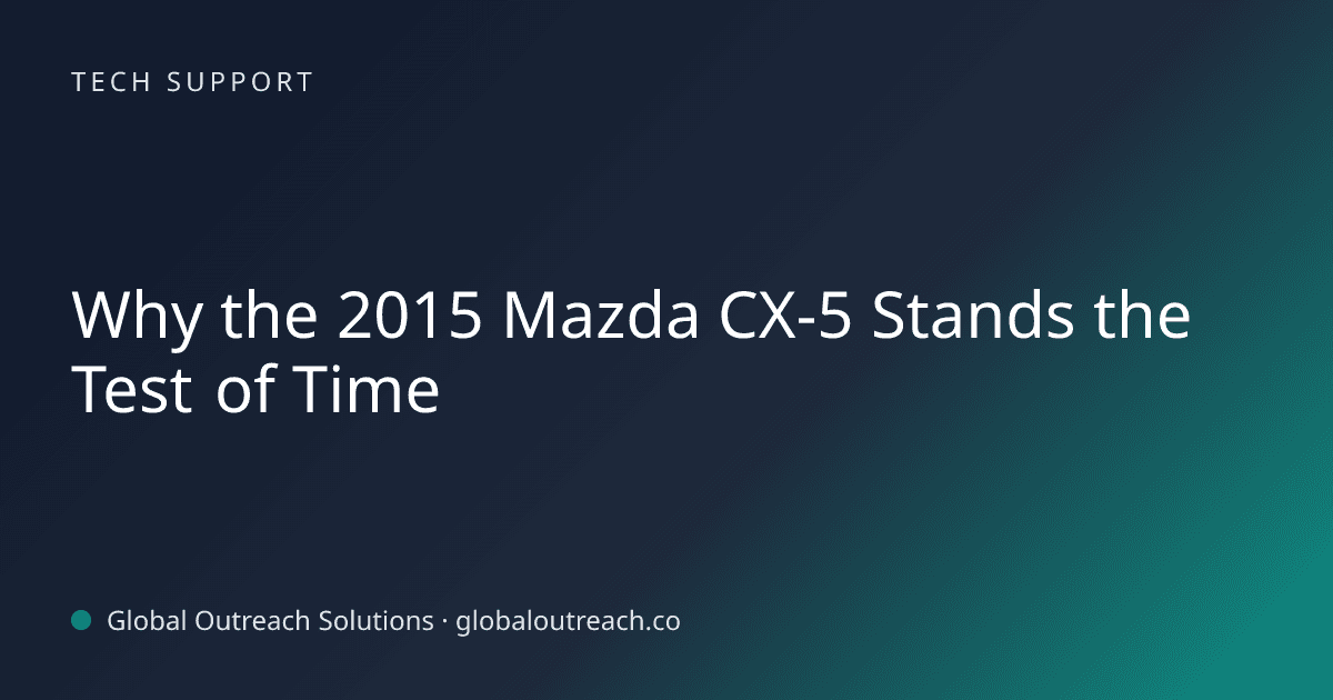 Related article cover image: "Why the 2015 Mazda CX-5 Stands the Test of Time" (Tech Support)