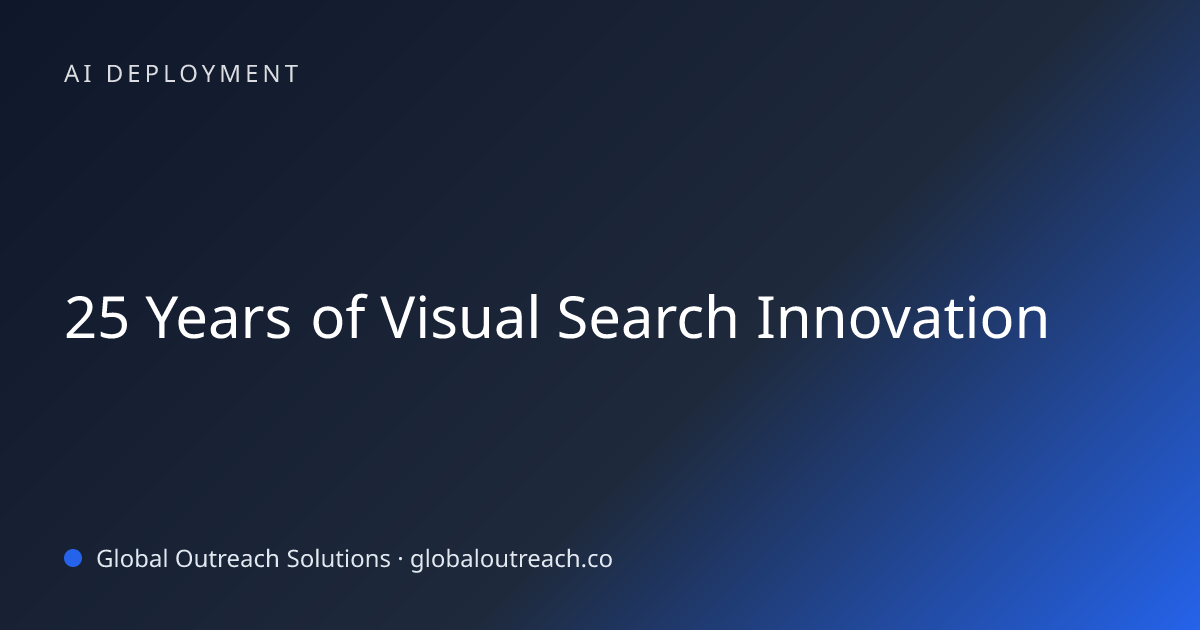Related article cover image: "25 Years of Visual Search Innovation" (AI Deployment)