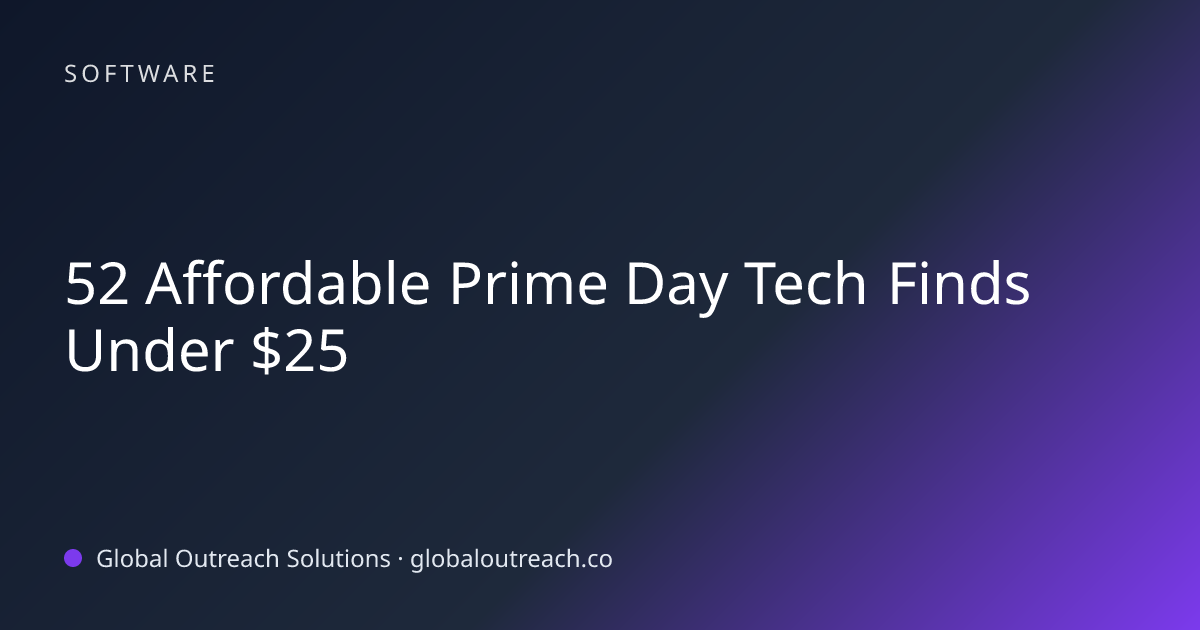 52 Affordable Prime Day Tech Finds Under $25