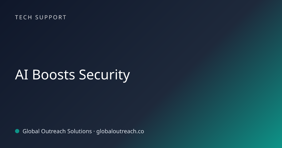 Related article cover image: "AI Boosts Security" (Tech Support)