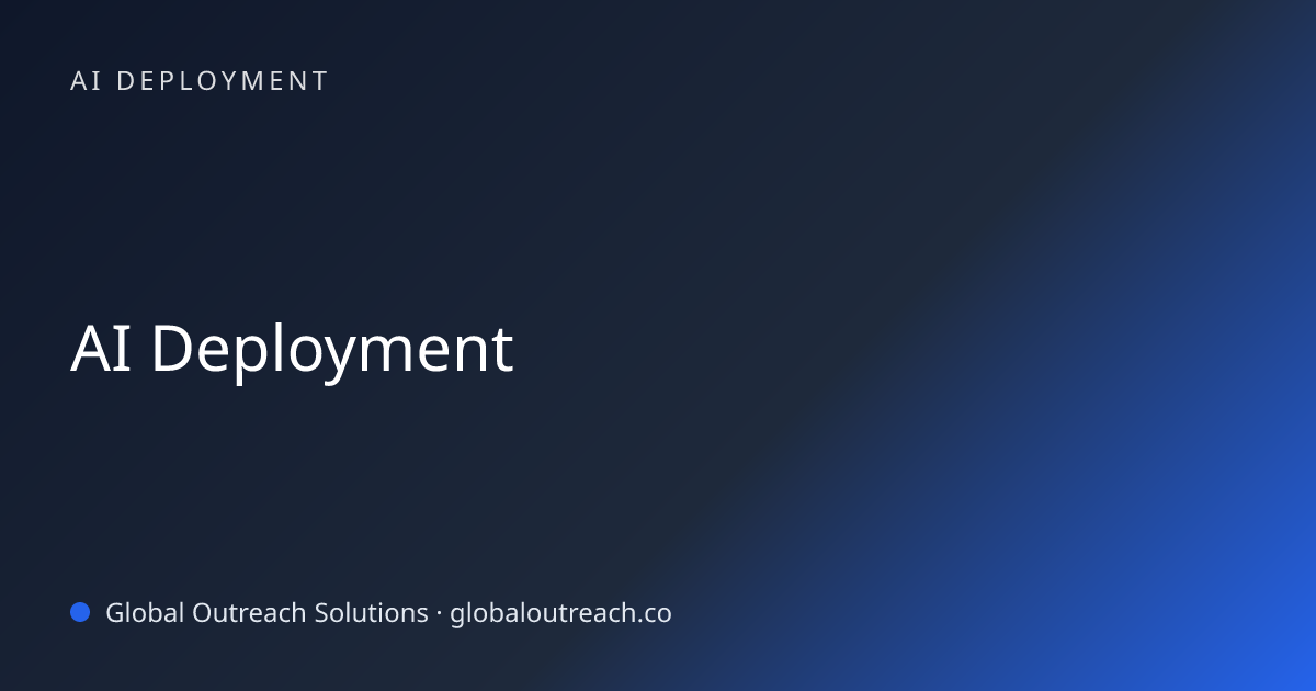 Related article cover image: "AI Deployment" (AI Deployment)