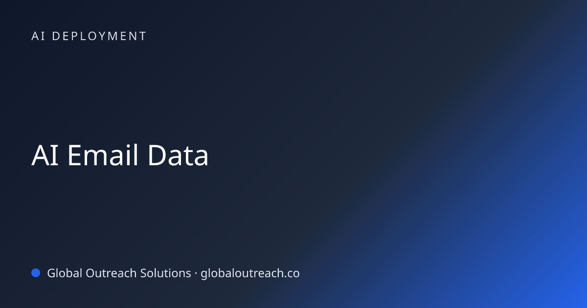 Related article cover image: "AI Email Data" (AI Deployment)