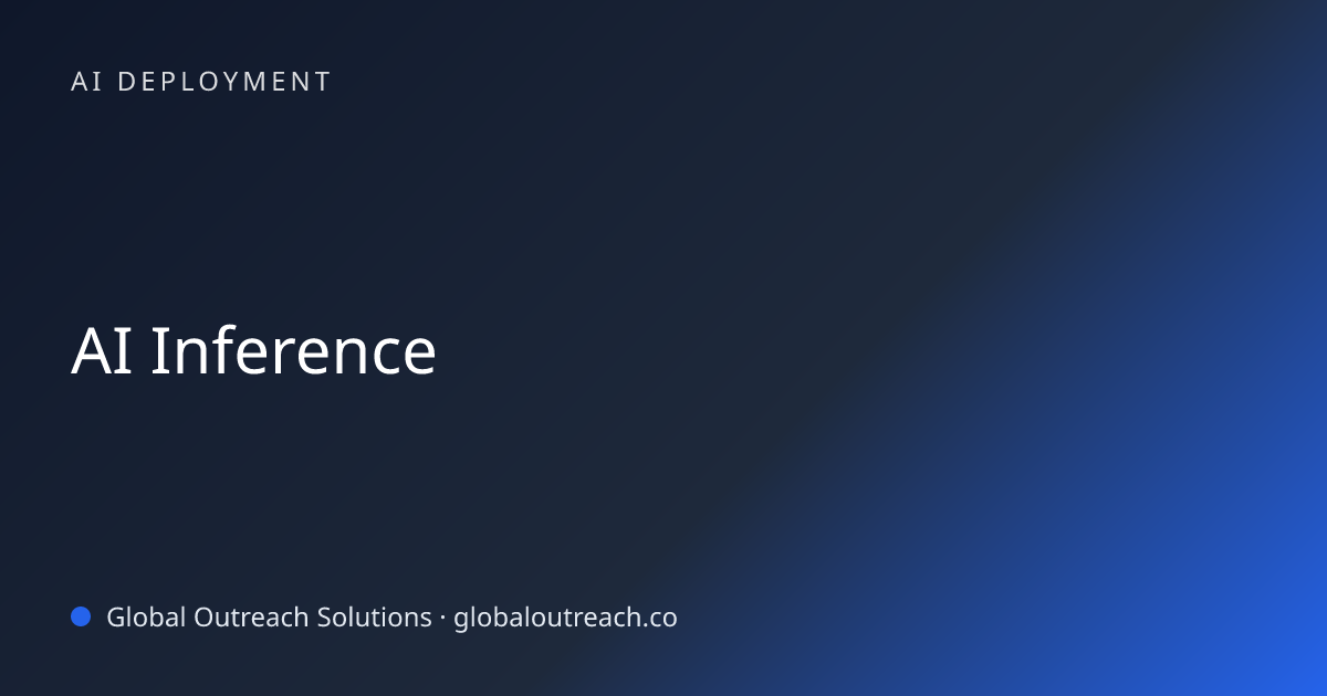Related article cover image: "AI Inference" (AI Deployment)