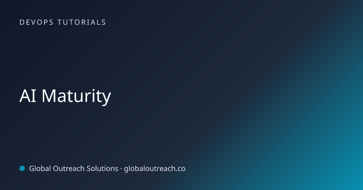 Related article cover image: "AI Maturity" (DevOps Tutorials)