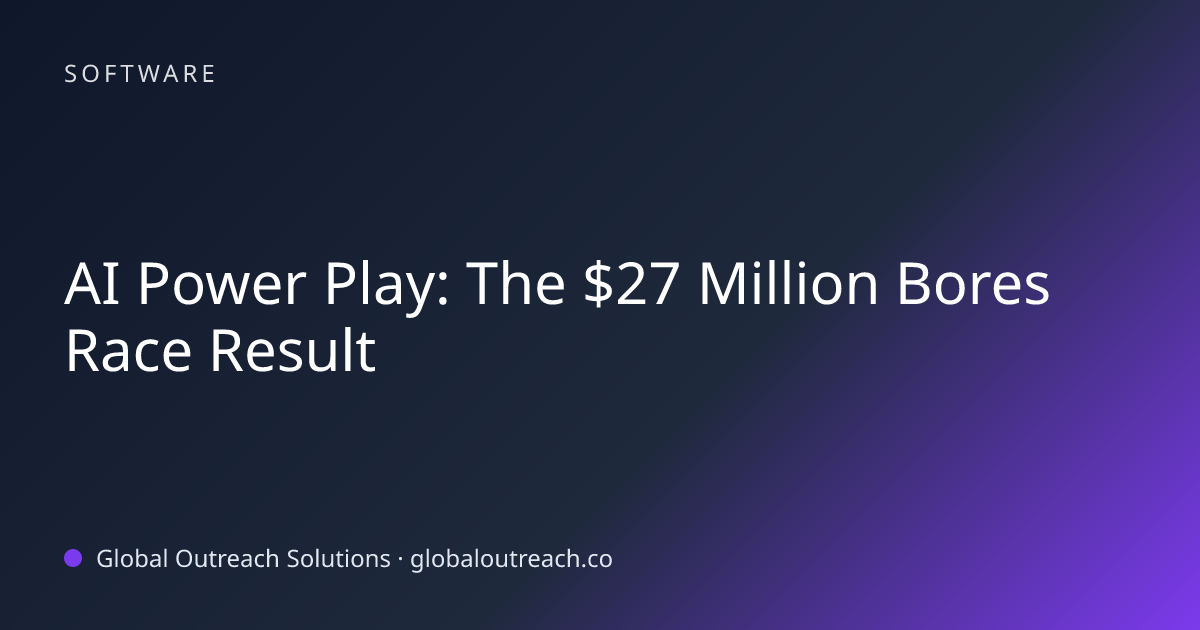 AI Power Play: The $27 Million Bores Race Result