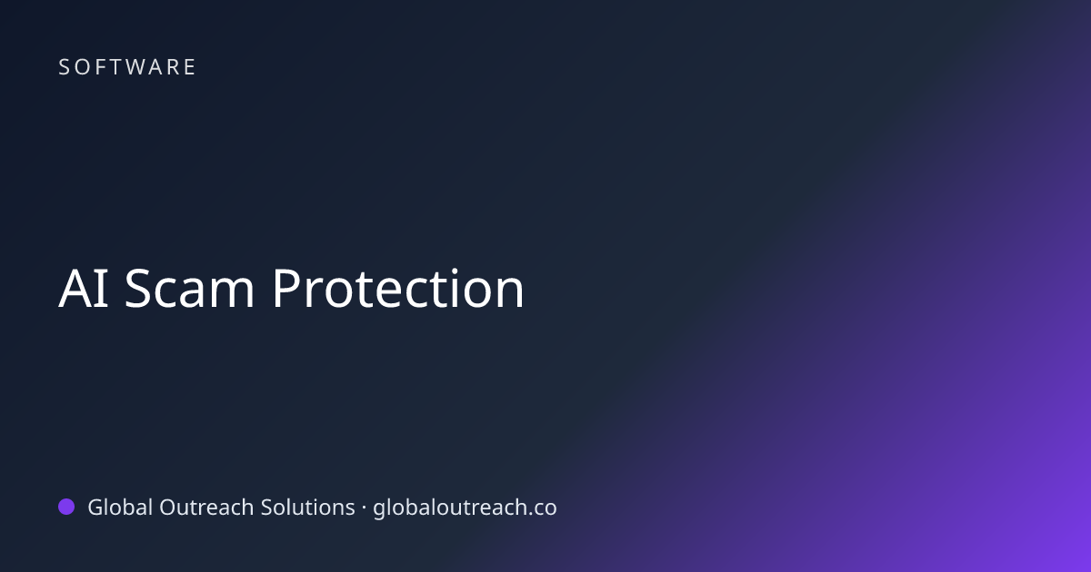 Related article cover image: "AI Scam Protection" (Software)