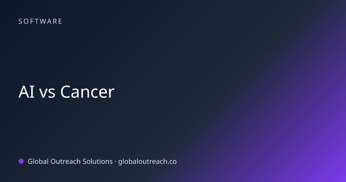 Related article cover image: "AI vs Cancer" (Software)
