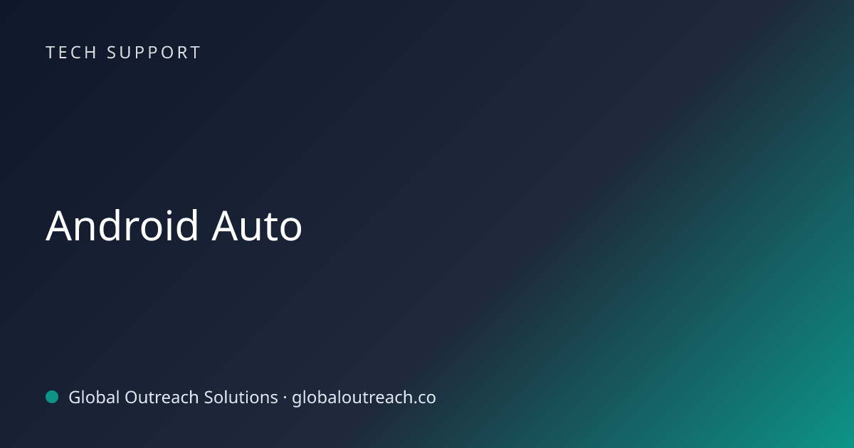 Related article cover image: "Android Auto" (Tech Support)