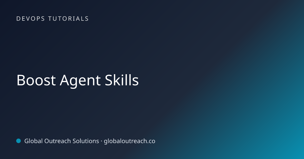 Related article cover image: "Boost Agent Skills" (DevOps Tutorials)