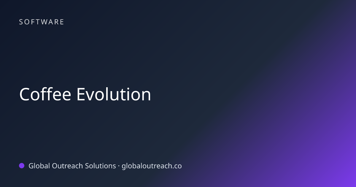Related article cover image: "Coffee Evolution" (Software)